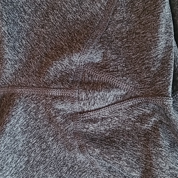 Old Navy, XL, heathered charcoal grey, jogger style pant, fold-over waist. - Picture 7 of 8